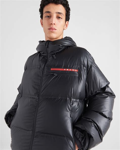 prada black down puffer jacket|prada puffer jacket price.